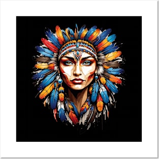 Native American Girl Posters and Art